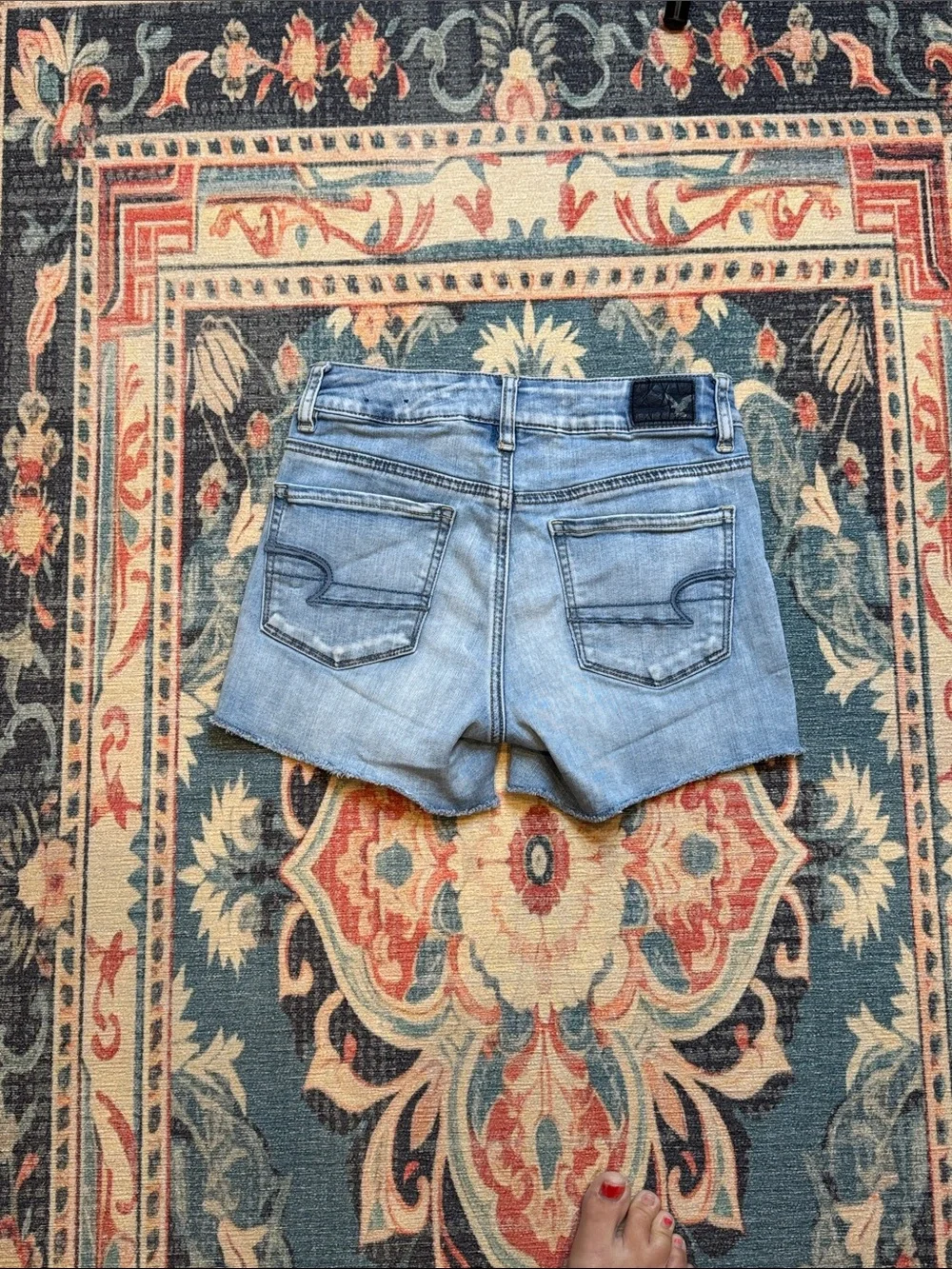American Eagle Outfitters Light Wash Denim Jean Shorts